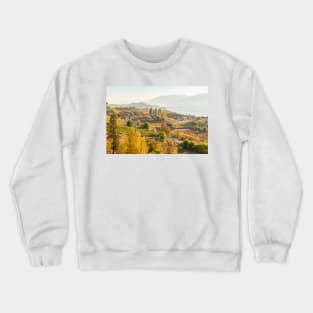 October Landscape Okanagan Valley Vineyards Crewneck Sweatshirt